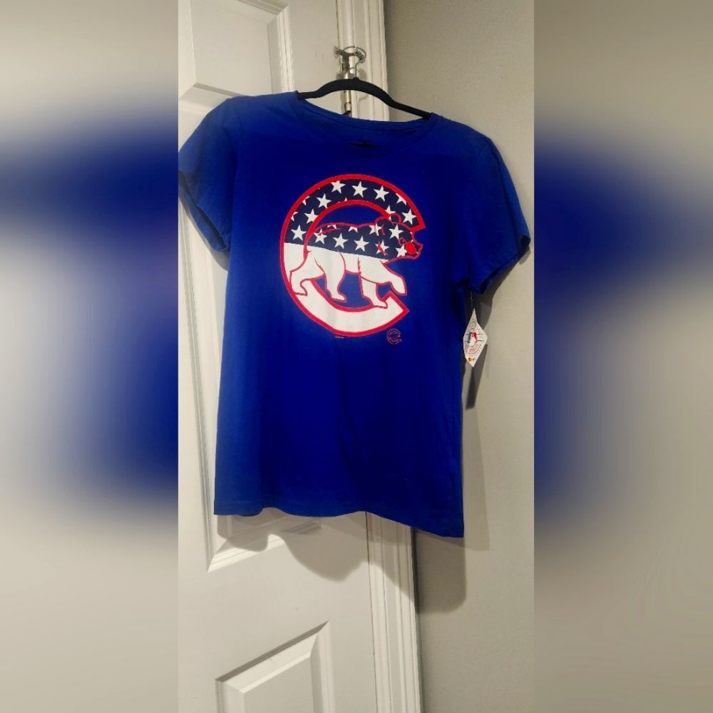 Chicago Cubs MLB Official Cub in C Logo Blue T-Shirt Size XL